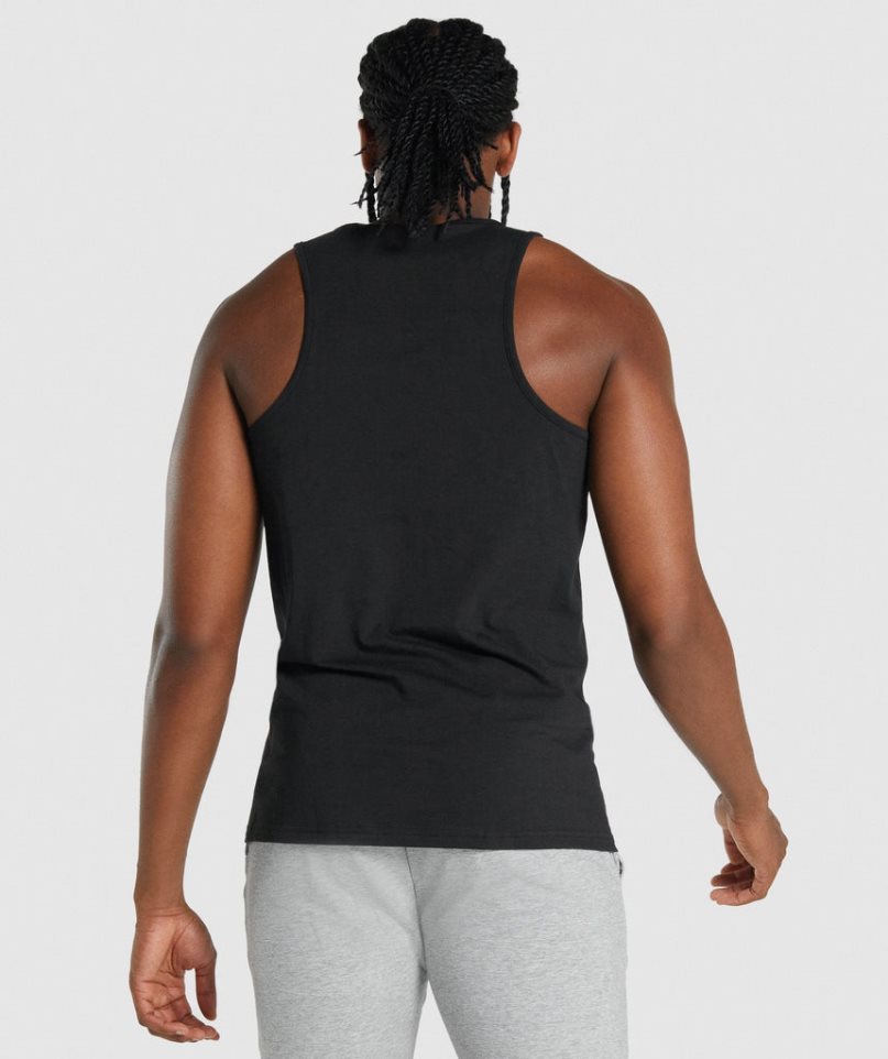 Men's Gymshark Critical 2.0 Tanks Black | CA N8D06A